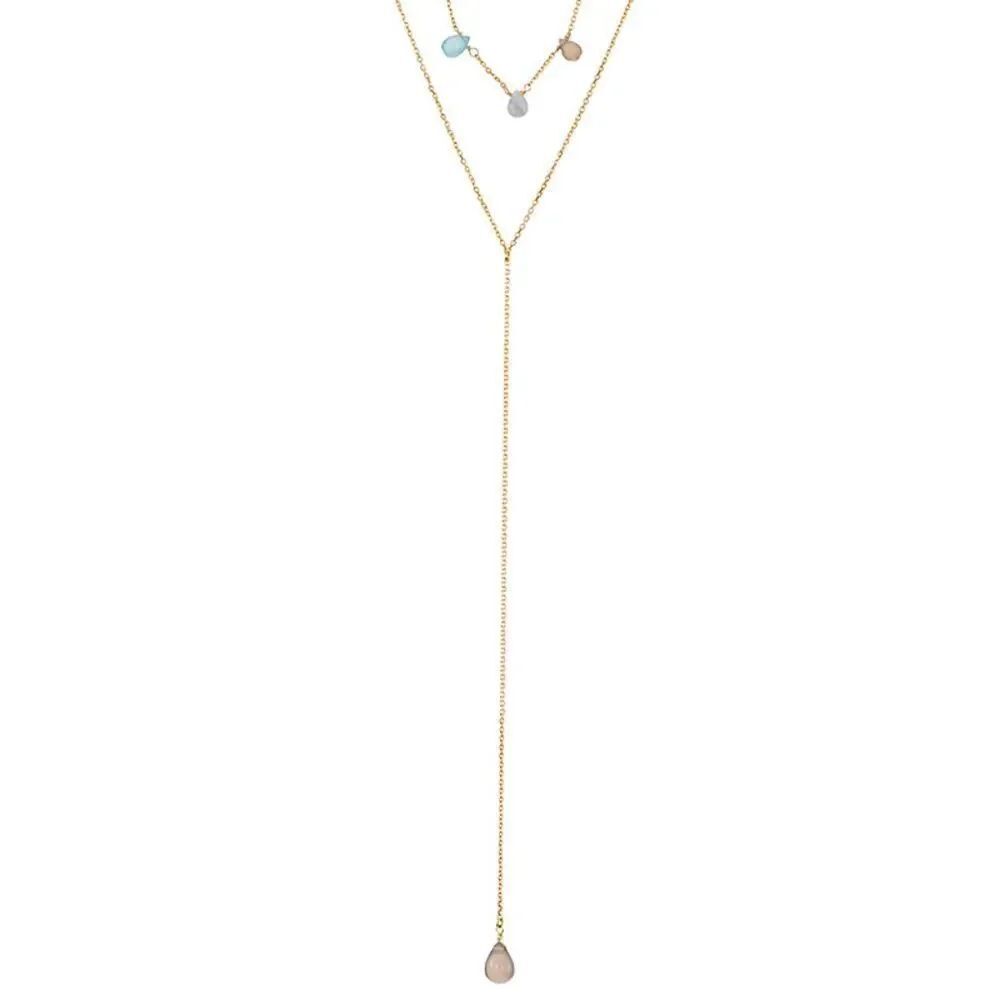 Sara Blaine/eSBe Golden Twilight Lariat Necklace